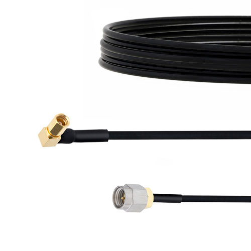 SMA Male to RA SSMC Plug Cable FM-SR086TBJ Coax in 24 Inch FMCA1509-24