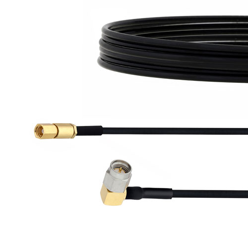 RA SMA Male to SSMC Plug Cable FM-SR086TBJ Coax in 6 Inch FMCA1511-6