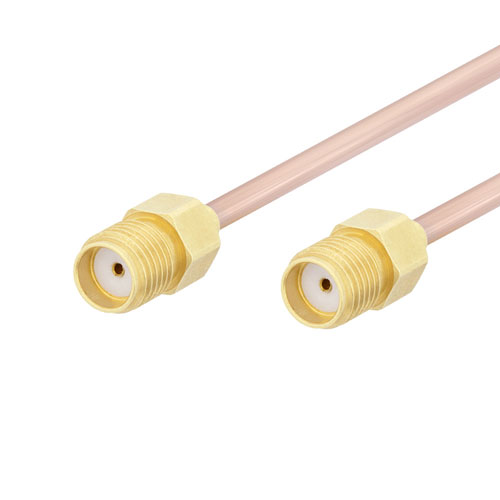 SMA Female to SMA Female Cable RG405 Coax in 12 Inch FMCA1555-12