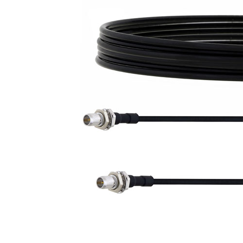Slide-On BMA Plug Bulkhead to Slide-On BMA Plug Bulkhead Cable FM-SR086TBJ Coax in 24 Inch FMCA1558-24