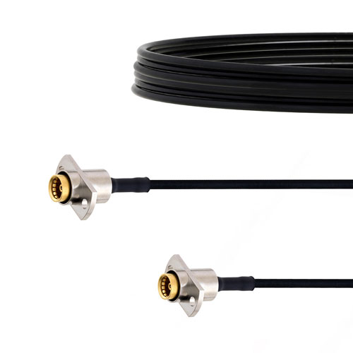 Slide-On BMA Jack 2 Hole Flange to Slide-On BMA Jack 2 Hole Flange Cable FM-SR086TBJ Coax in 60 Inch FMCA1559-60
