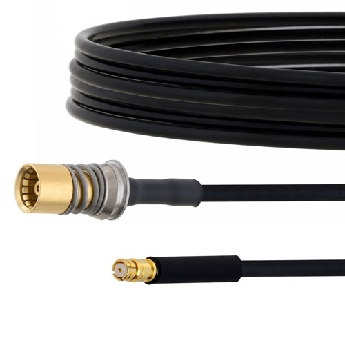Snap-On BMA Jack to SMP Female Cable FM-SR086TBJ Coax in 6 Inch FMCA1581-6