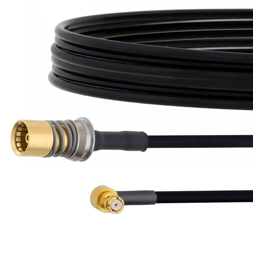 Snap-On BMA Jack to RA SMP Female Cable FM-SR086TBJ Coax FMCA1584