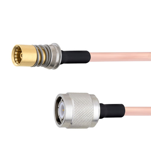 Snap-On BMA Jack to TNC Male Cable RG405 Type .086 Coax in 12 Inch FMCA1605-12