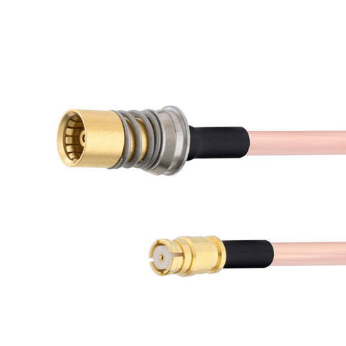 Snap-On BMA Jack to SMP Female Cable RG405 Type .086 Coax in 60 Inch FMCA1608-60