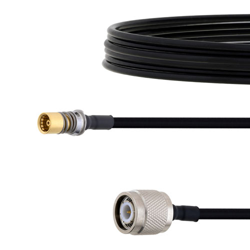 Snap-On BMA Jack to TNC Male Cable FM-SR141TBJ Coax in 6 Inch FMCA1630-6