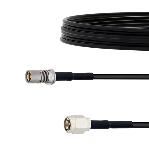 Snap-On BMA Jack to SMA Male Cable LMR-100 Coax in 60 Inch FMCA1639-60