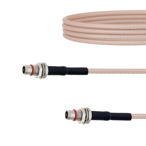 Slide-On BMA Plug Bulkhead to Slide-On BMA Plug Bulkhead Cable RG-316 Coax in 24 Inch FMCA1650-24