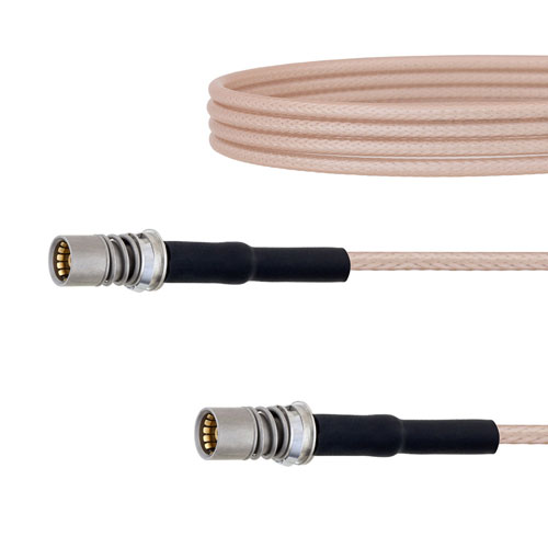 Snap-On BMA Jack to Snap-On BMA Jack Cable RG-316 Coax in 12 Inch FMCA1652-12