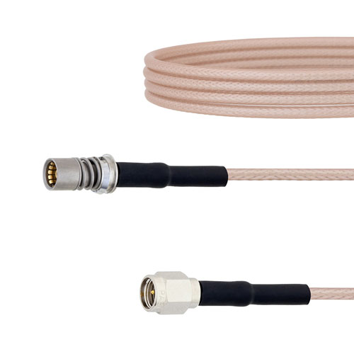 Snap-On BMA Jack to SMA Male Cable RG-316 Coax FMCA1655