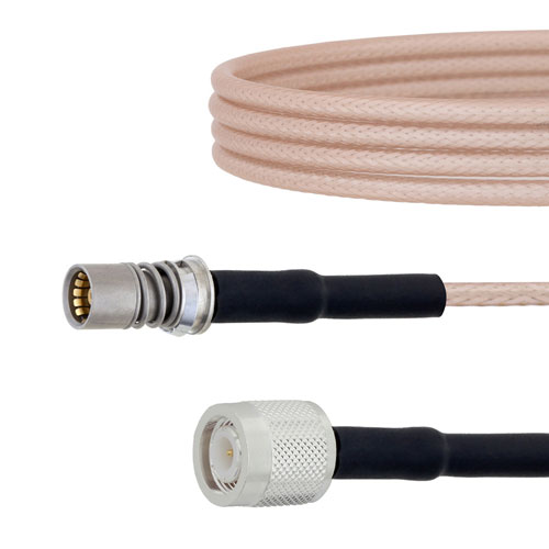 Snap-On BMA Jack to TNC Male Cable RG-316 Coax in 6 Inch FMCA1660-6