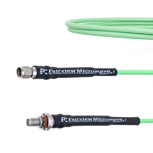 Low Loss SMA Male to SMA Female Bulkhead Cable LL160 Coax FMCA1682