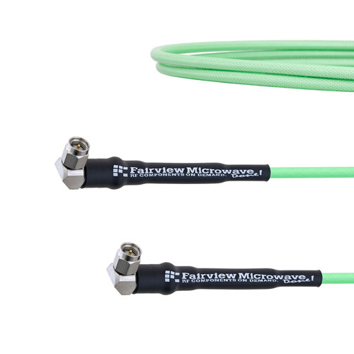 Low Loss RA SMA Male to RA SMA Male Cable LL160 Coax in 48 Inch FMCA1688-48