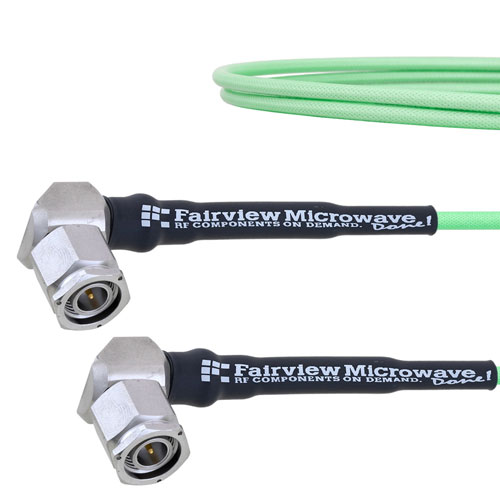 Low Loss RA TNC Male to RA TNC Male Cable LL160 Coax in 12 Inch FMCA1690-12