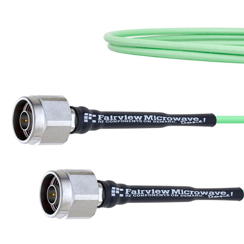 Low Loss N Male to N Male Cable LL160 Coax in 12 Inch FMCA1695-12