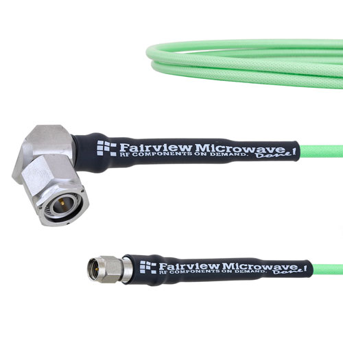 Low Loss SMA Male to RA TNC Male Cable LL160 Coax in 12 Inch FMCA1699-12