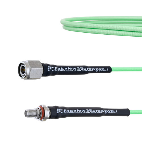 Low Loss SMA Female Bulkhead to TNC Male Cable LL160 Coax in 60 Inch FMCA1704-60
