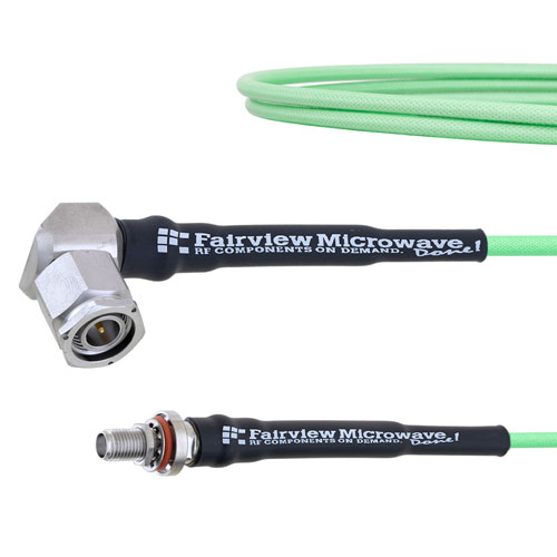 Low Loss SMA Female Bulkhead to RA TNC Male Cable LL160 Coax in 36 Inch FMCA1705-36