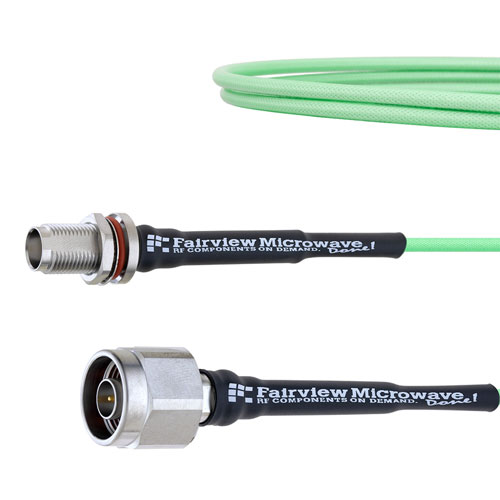 Low Loss N Male to TNC Female Bulkhead Cable LL160 Coax FMCA1709