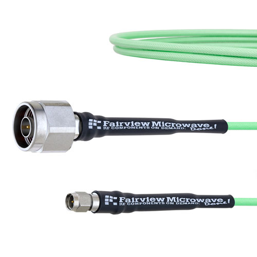 Low Loss N Male to SMA Male Cable LL160 Coax in 36 Inch FMCA1713-36
