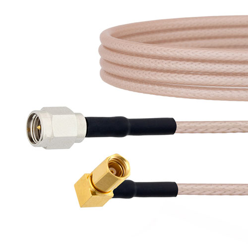 SMA Male to RA SSMC Plug Cable RG-316 Coax in 72 Inch FMCA1736-72