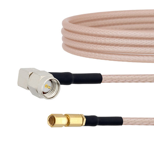 RA SMA Male to SSMC Plug Cable RG-316 Coax in 48 Inch FMCA1737-48