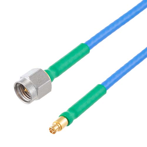 Mini SMP Female to 2.92mm Male Cable FM-F086HF Coax in 12 Inch with LF Solder FMCA1754LF-12