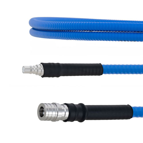 Low PIM QMA Male to QMA Female Plenum Cable SPP-250-LLPL Coax in 100 cm with LF Solder FMCA1793-100CM