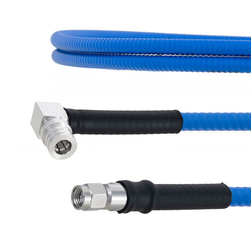 Low PIM RA QMA Male to SMA Male Plenum Cable SPP-250-LLPL Coax in 50 cm with LF Solder FMCA1806-50CM