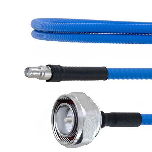Low PIM 7/16 DIN Male to SMA Female Plenum Cable SPP-250-LLPL Coax in 100 cm with LF Solder FMCA1810-100CM