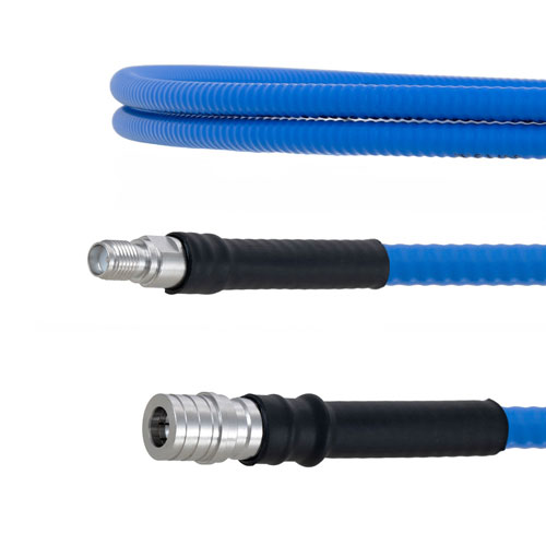 Low PIM QMA Male to SMA Female Plenum Cable SPP-250-LLPL Coax in 150 cm with LF Solder FMCA1812-150CM