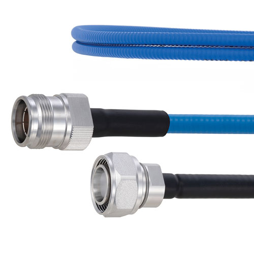 Plenum Low PIM 4.3-10 Male to 4.3-10 Female Cable SPP-250-LLPL Coax in 36 Inch Using Times Microwave Parts FMCA1844-36