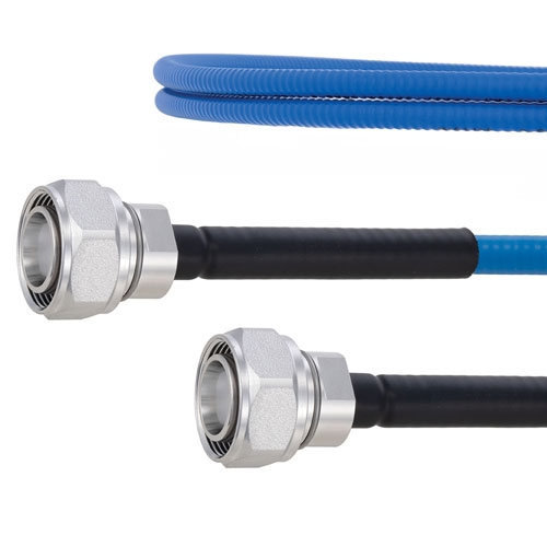 Plenum Low PIM 4.3-10 Male to 4.3-10 Male Cable SPP-250-LLPL Coax in 24 Inch Using Times Microwave Parts FMCA1845-24