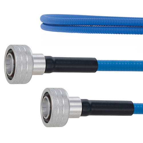 Plenum Low PIM Snap-On 4.3-10 Male to Snap-On 4.3-10 Male Cable SPP-250-LLPL Coax Using Times Microwave Parts FMCA1848