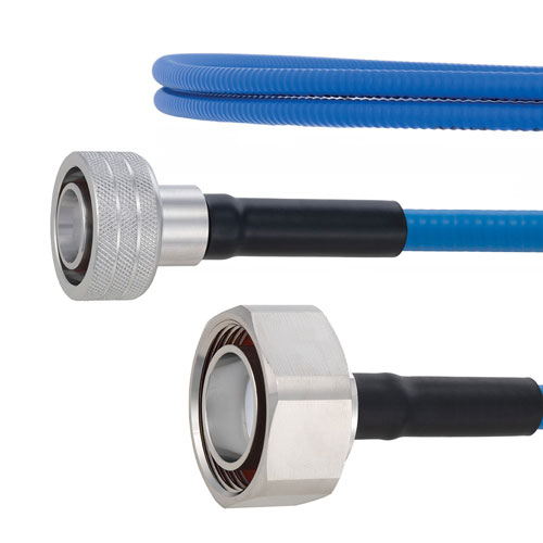 Plenum Low PIM Snap-On 4.3-10 Male to 7/16 DIN Male Cable SPP-250-LLPL Coax in 36 Inch Using Times Microwave Parts FMCA1854-36