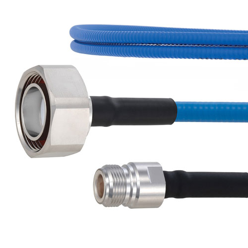 Plenum Low PIM 7/16 DIN Male to N Female Cable SPP-250-LLPL Coax in 150 cm Using Times Microwave Parts FMCA1860-150CM