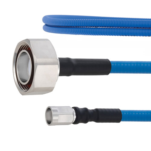 Plenum Low PIM 7/16 DIN Male to NEX10 Male Cable SPP-250-LLPL Coax in 50 cm Using Times Microwave Parts FMCA1921-50CM