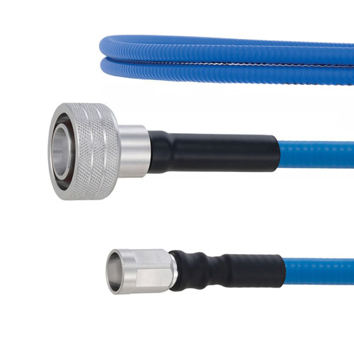 Plenum Low PIM Snap-On 4.3-10 Male to NEX10 Male Cable SPP-250-LLPL Coax in 50 cm Using Times Microwave Parts FMCA1931-50CM