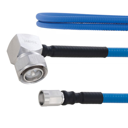 Plenum Low PIM RA 4.3-10 Male to NEX10 Male Cable SPP-250-LLPL Coax in 60 Inch Using Times Microwave Parts FMCA1932-60