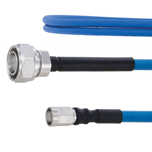 Plenum Low PIM 4.3-10 Male to NEX10 Male Cable SPP-250-LLPL Coax in 24 Inch Using Times Microwave Parts FMCA1933-24