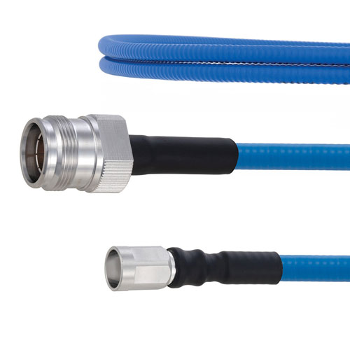 Plenum Low PIM 4.3-10 Female to NEX10 Male Cable SPP-250-LLPL Coax in 60 Inch Using Times Microwave Parts FMCA1934-60