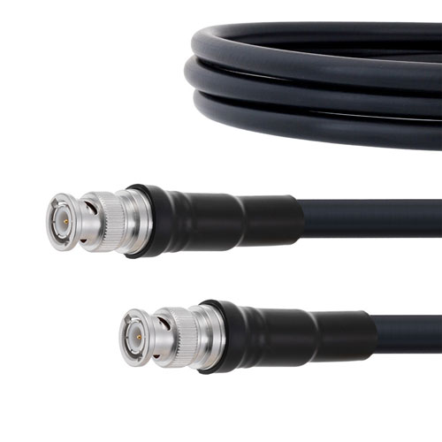 BNC Male (Plug) to BNC Male (Plug) Cable LMR-400-UF Coax Up To 4 GHz, 1.5 VSWR in 48 Inch with Times Microwave Connectors FMCA1968-48