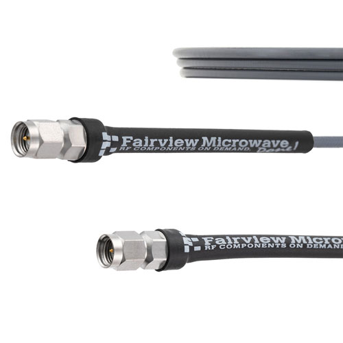 SMA Male to 2.92mm Male Cable 100 cm Length Using FM-103FLEX Coax FMCA1972-100CM