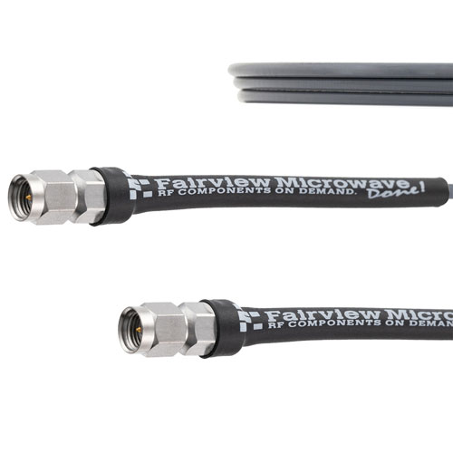2.92mm Male to 2.92mm Male Cable 24 Inch Length Using FM-103FLEX Coax FMCA1975-24