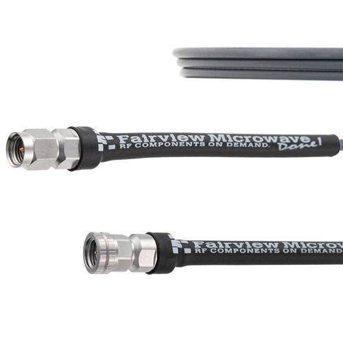 2.92mm Male to 1.85mm Male Cable 50 CM Length Using FM-103FLEX Coax FMCA1976-50CM