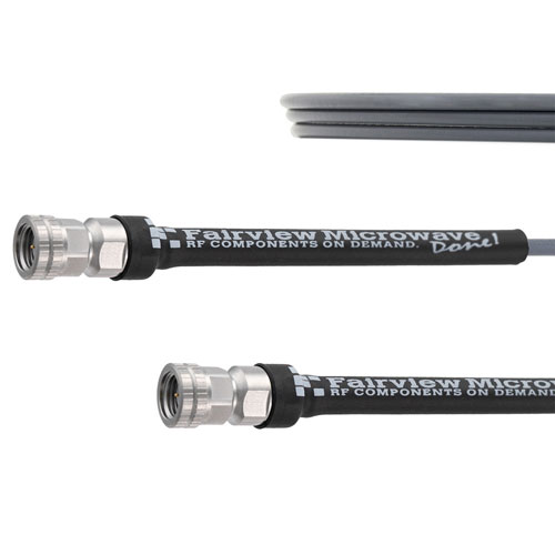 1.85mm Male to 1.85mm Male Cable 100 CM Length Using FM-103FLEX Coax FMCA1978-100CM