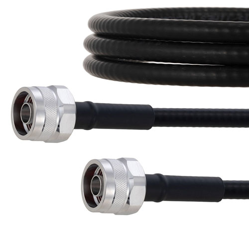 Outdoor Rated Low PIM N Male to N Male Cable SPO-250 Coax in 36 Inch Using Times Microwave Parts FMCA2015-36