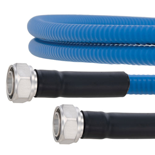 Plenum Low PIM 4.3-10 Male to 4.3-10 Male Cable SPP-500-LLPL Coax Using Times Microwave Parts and RoHS FMCA2033