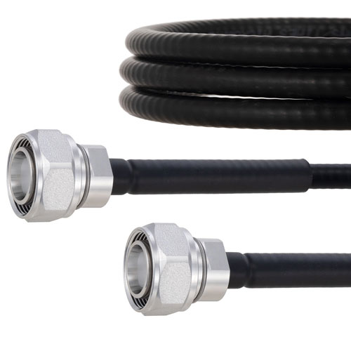 Outdoor Rated Low PIM 4.3-10 Male to 4.3-10 Male Cable SPO-250 Coax in 24 Inch Using Times Microwave Parts FMCA2037-24