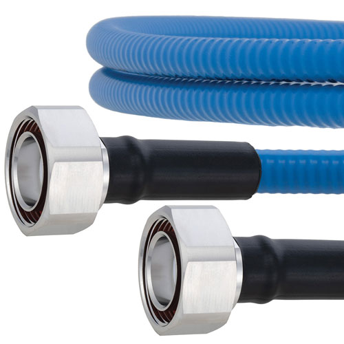 Plenum Low PIM 7/16 DIN Male to 7/16 DIN Male Cable SPP-500-LLPL Coax in 100 cm Using Times Microwave Parts and RoHS FMCA2038-100CM